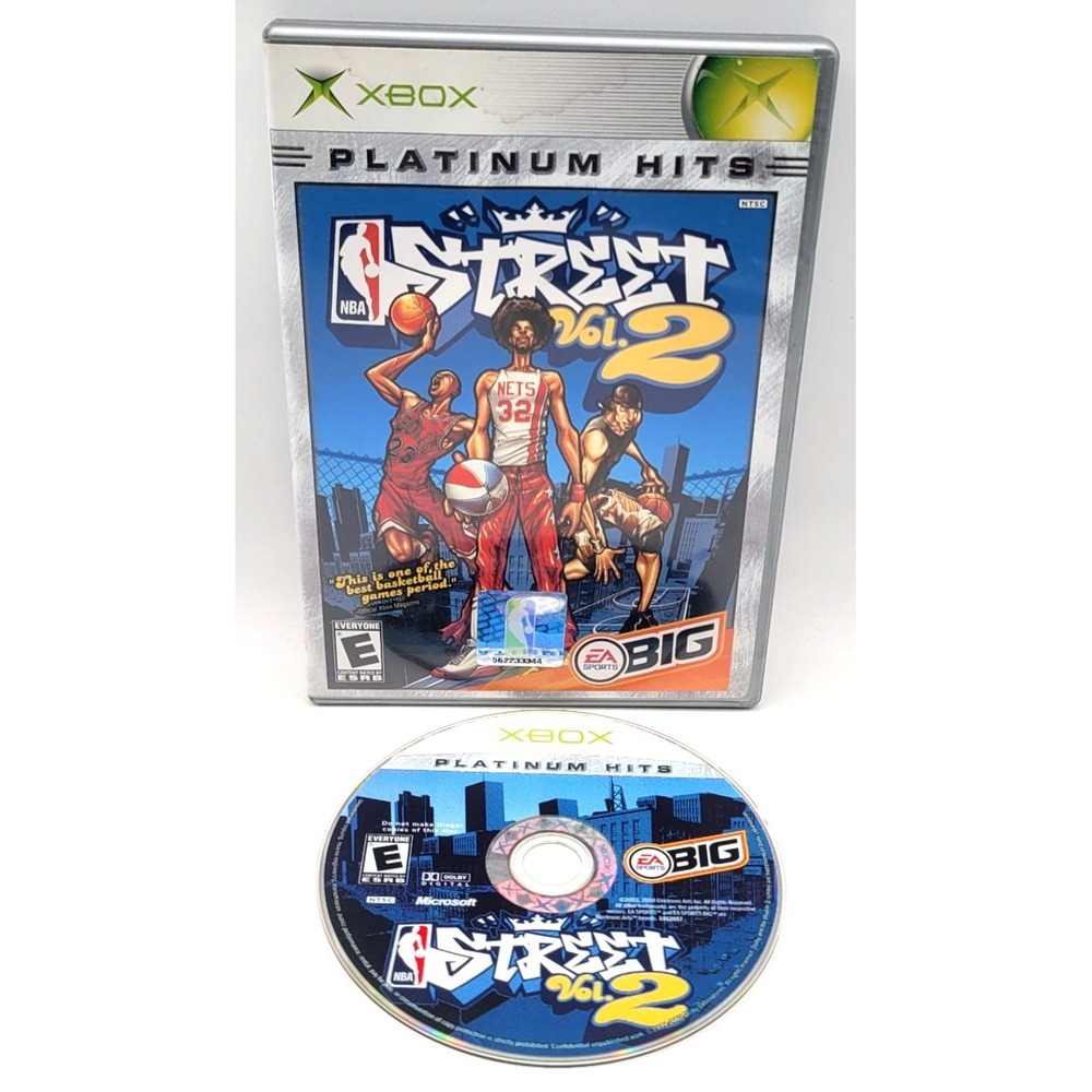 NBA Street Vol. 2 (Microsoft Xbox, 2003) GAME & CASE PLATINUM HITS